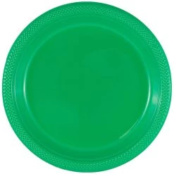 Wholesale 😉 JAM Paper 9" Green Plastic Party Plates, 20ct. 😀