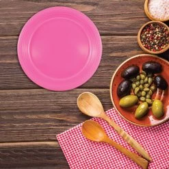 Buy 🎁 JAM Paper 9" Fuchsia Pink Plastic Party Plates, 20ct. ❤️ -Jam Paper Shop D346334S 3