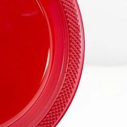 Wholesale 🎉 JAM Paper 10.25" Red Plastic Party Plates, 20ct. 😉 -Jam Paper Shop D346339S 3
