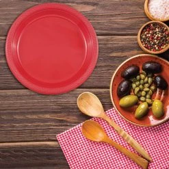 Wholesale 🎉 JAM Paper 10.25" Red Plastic Party Plates, 20ct. 😉 -Jam Paper Shop D346339S 4