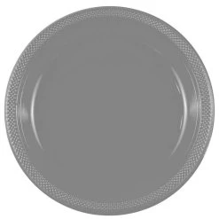 New 🧨 JAM Paper 10.25" Silver Plastic Party Plates, 20ct. 🛒