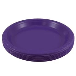 Flash Sale 🌟 JAM Paper 10.25" Purple Plastic Party Plates, 20ct. 👏 -Jam Paper Shop D346344S 2