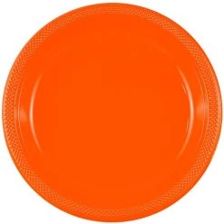 Budget 🛒 JAM Paper 10.25" Orange Plastic Party Plates, 20ct. ✨