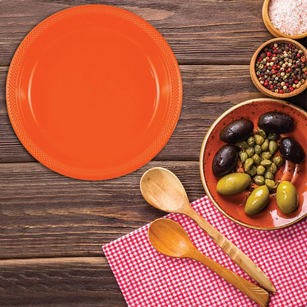 Budget π JAM Paper 10.25" Orange Plastic Party Plates, 20ct. β¨ 6 Budget π JAM Paper 10.25" Orange Plastic Party Plates, 20ct. β¨ - Image 4