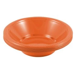 Cheapest 👏 JAM Paper 7" Orange Plastic Bowls, 20ct. ✨ -Jam Paper Shop D346395S 3