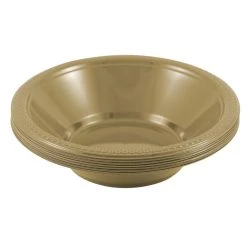 Wholesale 🔥 JAM Paper 7" Gold Plastic Bowls, 20ct. 🔥 -Jam Paper Shop D346398S 3
