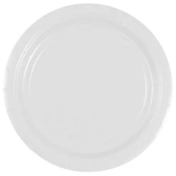 Cheap 😀 JAM Paper 7" White Paper Party Plates, 50ct. ⭐