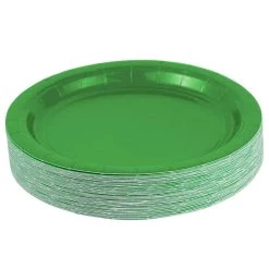 Flash Sale 🥰 JAM Paper 7" Green Paper Party Plates, 50ct. 😉 -Jam Paper Shop D346415S 2