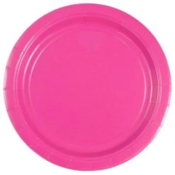 Brand new ⌛ JAM Paper 7" Fuchsia Pink Paper Party Plates, 50ct. 💯