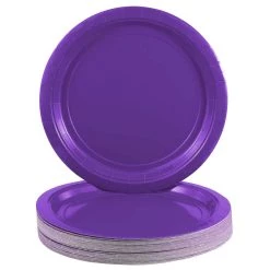 Buy 🌟 JAM Paper 9" Purple Paper Party Plates, 50ct. ✨ -Jam Paper Shop D346424S 3