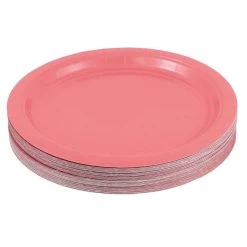 New π JAM Paper 9" Pink Paper Party Plates, 50ct. 𧨠6 New π JAM Paper 9" Pink Paper Party Plates, 50ct. 𧨠-Jam Paper Shop D346425S 2