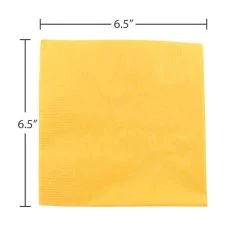 Budget 😀 JAM Paper Yellow Medium Lunch Napkins, 100ct. ✨ -Jam Paper Shop D346433S 3