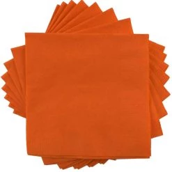 Best Sale βοΈ JAM Paper Orange Medium Lunch Napkins, 100ct. π