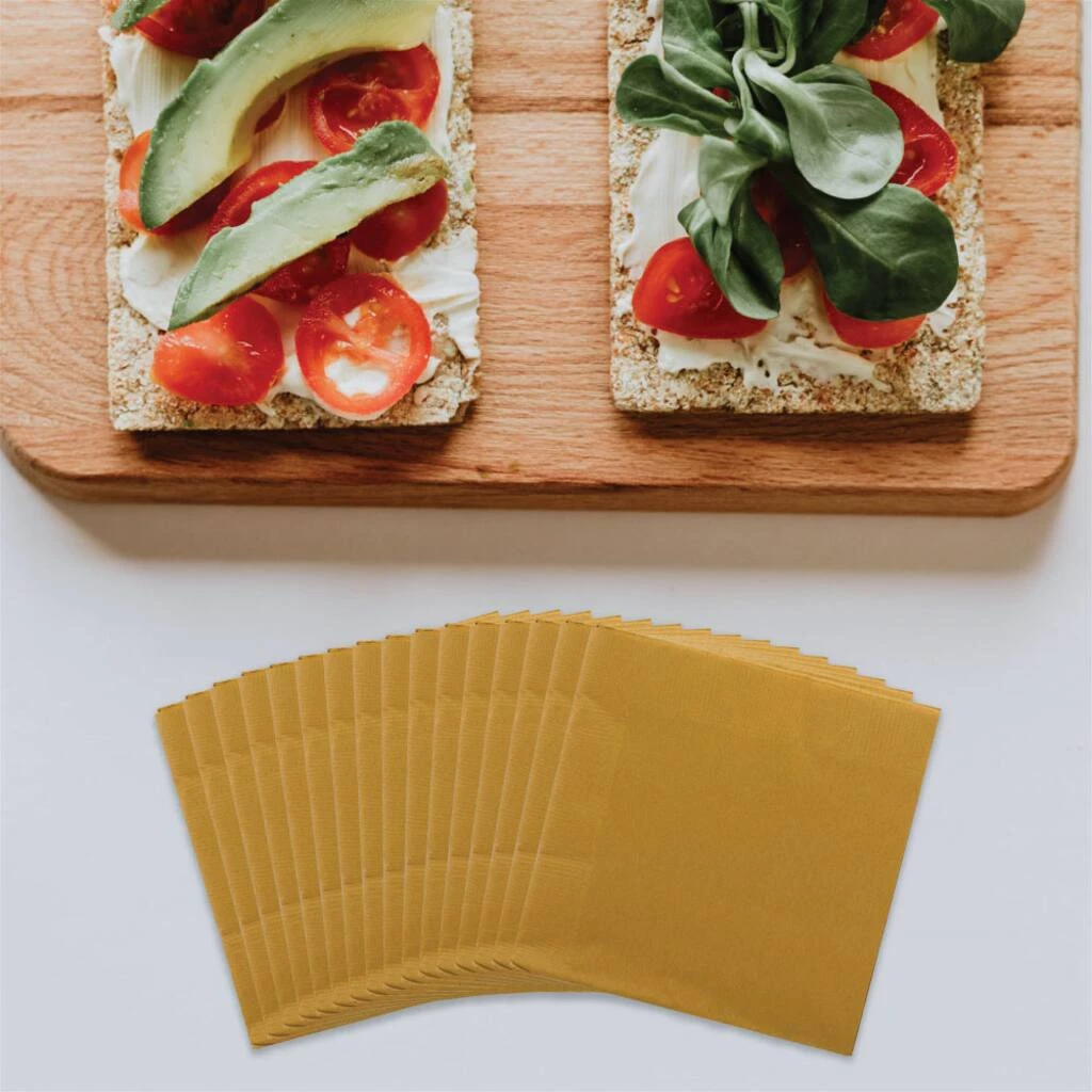 Best Pirce π JAM Paper Gold Medium Lunch Napkins, 100ct. π 4 Best Pirce π JAM Paper Gold Medium Lunch Napkins, 100ct. π - Image 2