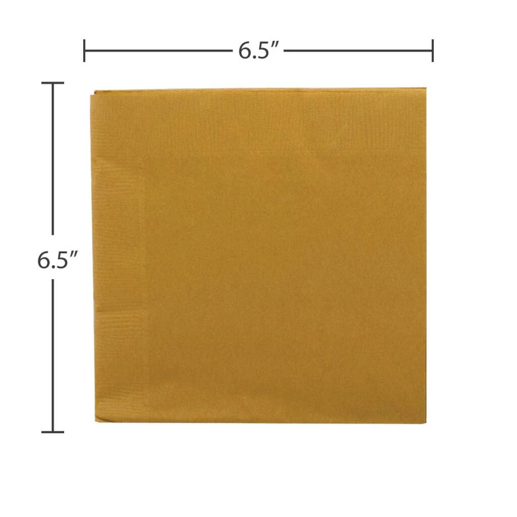 Best Pirce π JAM Paper Gold Medium Lunch Napkins, 100ct. π 5 Best Pirce π JAM Paper Gold Medium Lunch Napkins, 100ct. π - Image 3