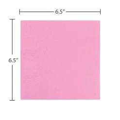 Buy 👏 JAM Paper Baby Pink Medium Lunch Napkins, 100ct. 🌟 -Jam Paper Shop D346454S 3