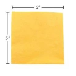 Buy 🎉 JAM Paper Yellow Small Beverage Napkins, 100ct. 🔥 -Jam Paper Shop D346458S 3