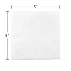 Best Pirce ⌛ JAM Paper White Small Beverage Napkins, 100ct. 🎉 -Jam Paper Shop D346459S 3