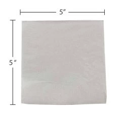 Budget 🧨 JAM Paper Silver Small Beverage Napkins, 100ct. 🧨 -Jam Paper Shop D346461S 3