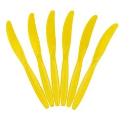 Budget 🧨 JAM Paper Yellow Premium Plastic Knives, 100ct. 💯