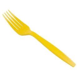 Cheap ⭐ JAM Paper Yellow Premium Plastic Forks, 100ct. 😍 -Jam Paper Shop D346501S 3