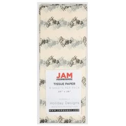 Outlet π JAM Paper Ivory Sled Holiday Tissue Paper, 8 Sheets π₯°