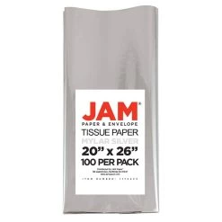 Outlet 😀 JAM Paper Silver Mylar Tissue Paper, 1000 Sheets 🎉