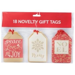 Cheapest 😀 JAM Paper Rustic & Classic Novelty 🎄 Christmas Gift Tags with Ribbon Set 🔔