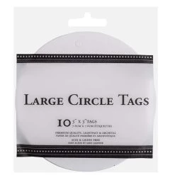 Budget 🎁 JAM Paper White Large Circle Gift Tags, 10ct. ❤️ -Jam Paper Shop D346805S 3