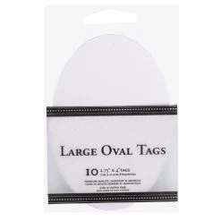 Coupon 😉 JAM Paper White Large Oval Gift Tags, 10ct. 🔥 -Jam Paper Shop D346814S 3
