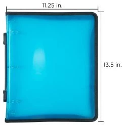 Top 10 ⭐ JAM Paper 1.5" Blue Plastic Zipper 3 Ring Binder 🎉 -Jam Paper Shop D374966S 5