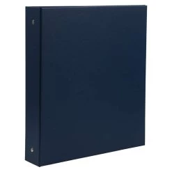 Brand new π JAM Paper 1.5" Navy Blue Premium Linen Textured 3 Ring Binder π