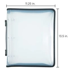Best reviews of ✨ JAM Paper 1.5" Clear Plastic Zipper 3 Ring Binder 🌟 -Jam Paper Shop D374969S 5