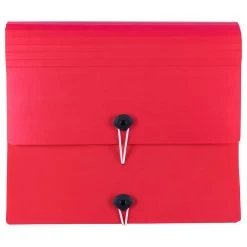 Budget ✨ JAM Paper Red Portfolio with Elastic Closure 🛒