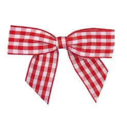 Coupon 🤩 JAM Paper 7/8" Gingham Check Twist Tie Bows, 100ct. 👍