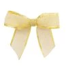 New 🎉 JAM Paper 7/8" Gold Metallic Mesh Twist Tie Bows, 100ct. 🔔