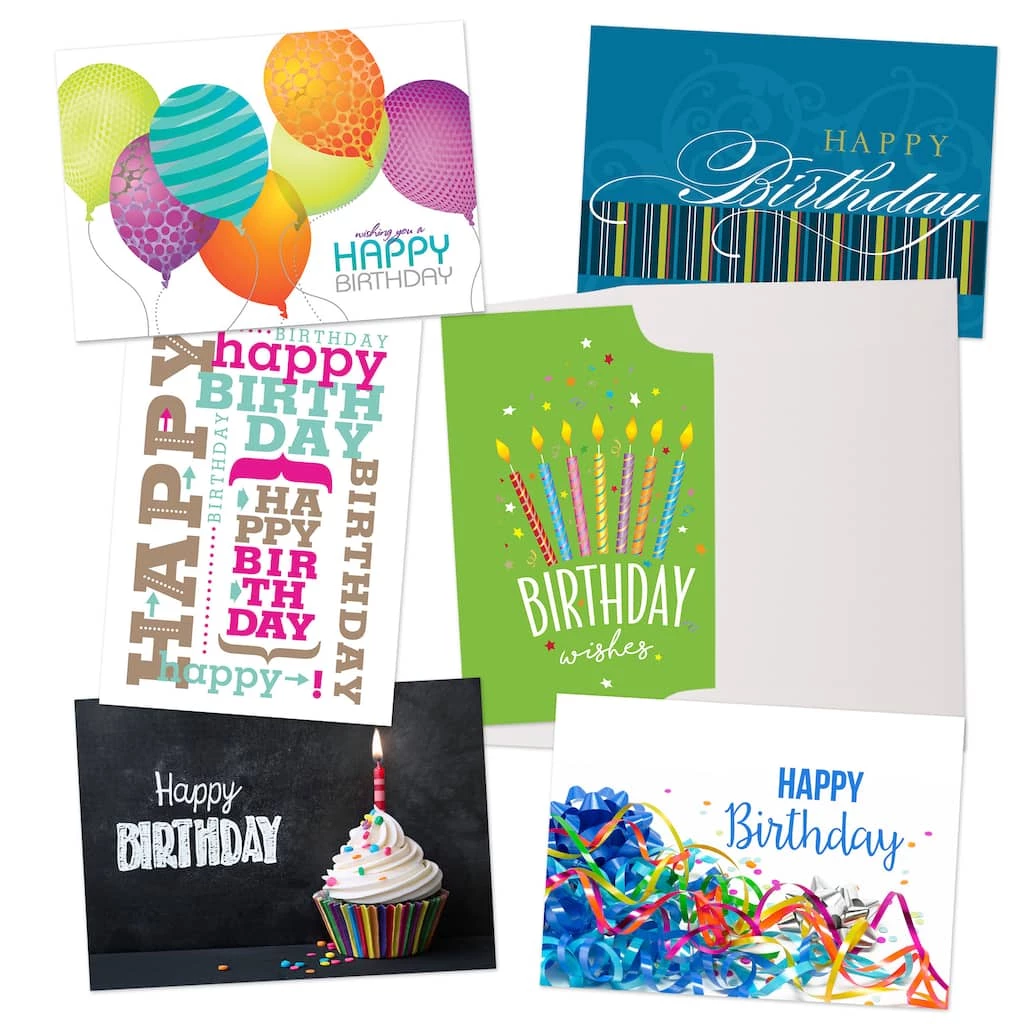 Promo β JAM Paper Upbeat & Colorful Blank Assorted π Birthday Card Set, 36ct. π₯ 3 Promo β JAM Paper Upbeat & Colorful Blank Assorted π Birthday Card Set, 36ct. π₯