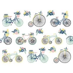 Hot Sale 🛒 JAM Paper 3.87" x 5" Bicycle Collage Blank Note Cards & Envelopes, 20ct. 🔥