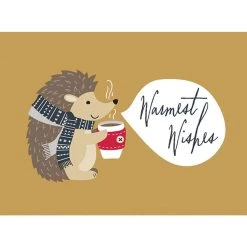 New 🔔 JAM Paper 6.25" x 4.625" Season's Greetings Animal Sentiments Assorted Card Set, 36ct. ✨ -Jam Paper Shop D375319S 5