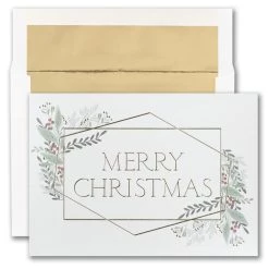 Best deal 👏 JAM Paper 5.625" x 7.875" 🎄 Christmas Greenery Card Set, 25ct. ❤️