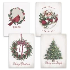 Cheap 😍 JAM Paper 7.9" x 5.6" 🎄 Christmas Past Holiday Assortment Card Set, 16ct. 😉
