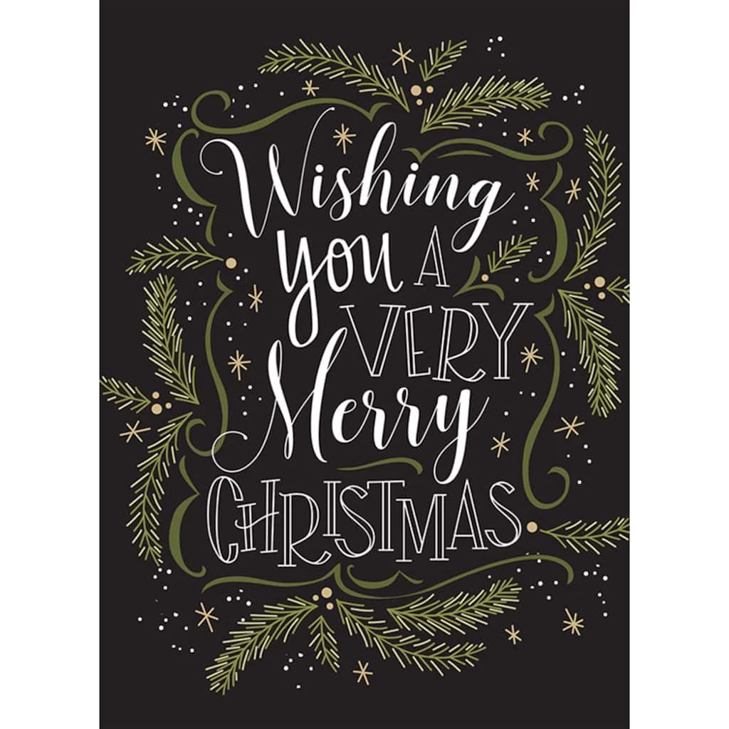 Cheap π JAM Paper 5" x 7" Greenery Wishes Assorted π Christmas Card Set, 24ct. π 6 Cheap π JAM Paper 5" x 7" Greenery Wishes Assorted π Christmas Card Set, 24ct. π - Image 4