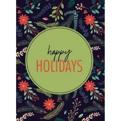 Promo 🛒 JAM Paper 6.25" x 4.625" Floral Tree Assorted ❄ Christmas Card Set, 24ct. 😉 -Jam Paper Shop D375332S 5