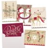 Deals 🎉 JAM Paper 6.25" x 4.625" Decadent Assortment ❄ Christmas Cards Set, 25ct. 🎁 -Jam Paper Shop D375333S 1