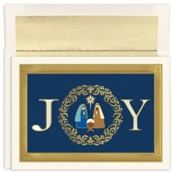 Outlet ⭐ JAM Paper 7.9" x 5.6" Joy Nativity 🎄 Christmas Card Set, 16ct. 👍