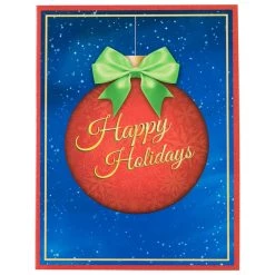Outlet ⭐ JAM Paper 7.25" x 9.5" Happy Holidays Light Up 🎄 Christmas Card ✔️