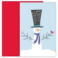 Best reviews of 🌟 JAM Paper Top Hat Snowman 🎄 Christmas Cards & Envelopes Set, 18ct. 🔥