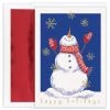 Best Sale 😍 JAM Paper Bring On The Snow ❄ Christmas Cards & Envelopes Set, 16ct. 🔥 -Jam Paper Shop D375378S 1