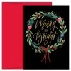 Best Sale 𧨠JAM Paper Merry & Bright Wreath β Christmas Cards & Envelopes Set π 1 Best Sale 𧨠JAM Paper Merry & Bright Wreath β Christmas Cards & Envelopes Set π -Jam Paper Shop D375385S 1