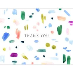 Discount 🥰 JAM Paper 'Go Green' Brush Stroke Thank You Card Set, 16ct. ⌛